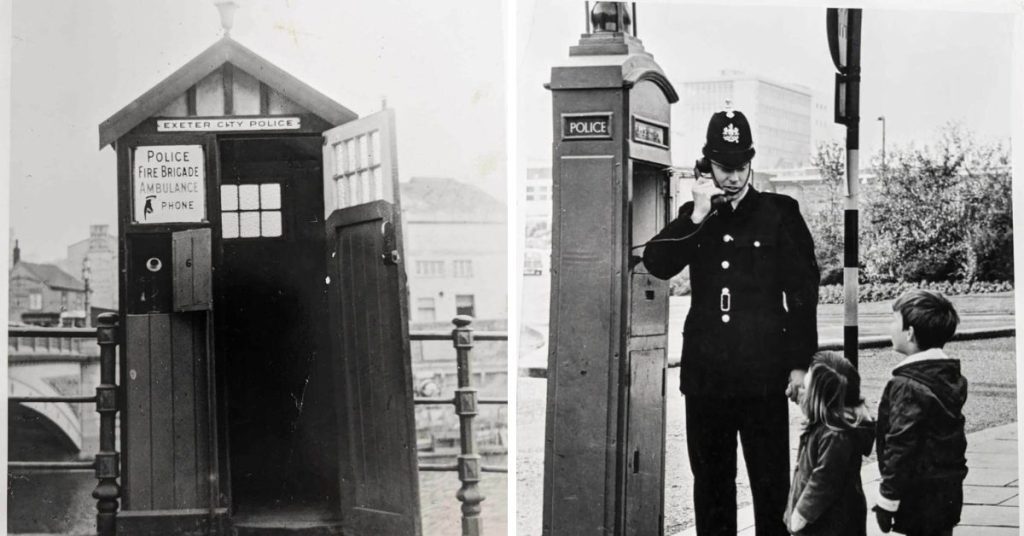 Exeter police phone boxes